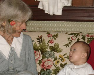 Julia O’Hara with first grandchild